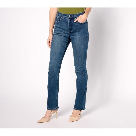 NYDJ Women's Petite Pants 18P High Rise Billie Mini Bootcut Jean Blue A629110 - Picture 1 of 4
